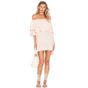 MLM Label Maison Off-Shoulder Ruffle Dress